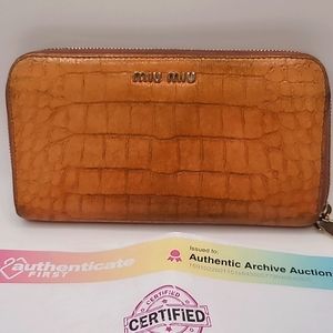Authentic Miu Miu Zippy wallet with Certificate of Authentic